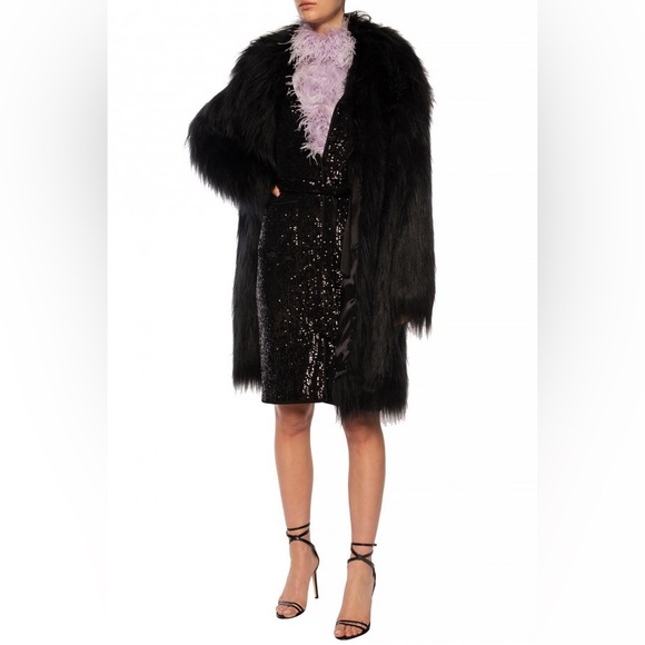 DIANE VON FURSTENBERG
MELINA BELTED SEQUINED STRETCH-MESH DRESS - Picture 3 of 16